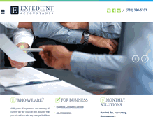 Tablet Screenshot of expedientaccountants.com